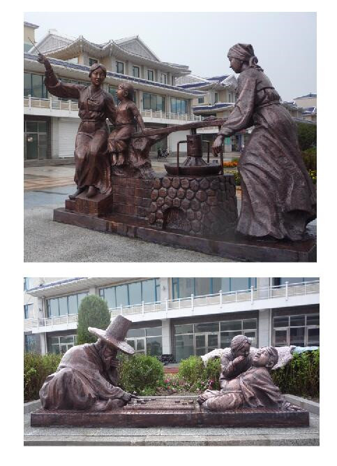 朝鮮文化鍛銅雕塑