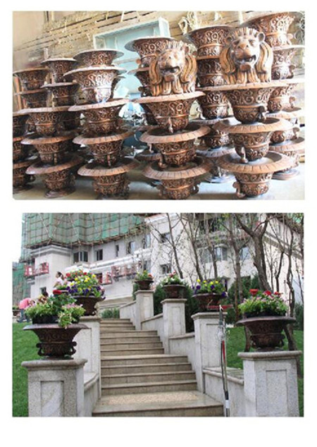 沈陽南十馬路納帕名門鍛銅花缽