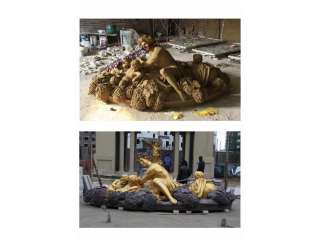 四平九洲地產鑄鐵雕塑